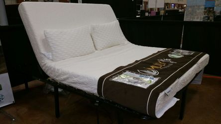 New Adjustable bed with memory foam mattress