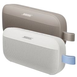 (2 ct) Bose Soundlink Flex Portable Speakers 2nd Gen | Fog Gray & Sandstone