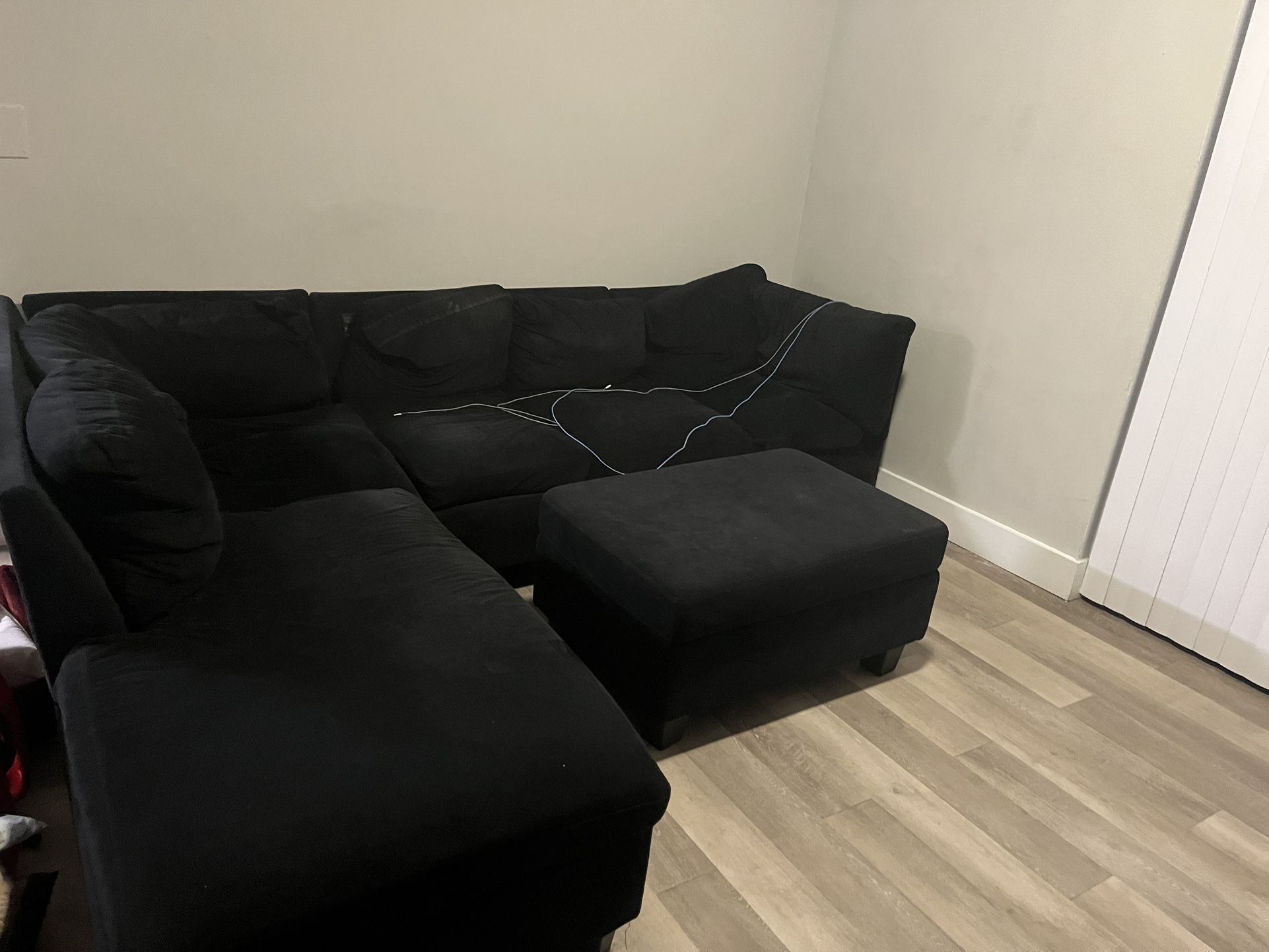 Couch And Entertainment Center
