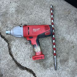 Milwaukee 28v M28 7/16 Hex Drive Linemans Impact Wrench 0799-20 With Drill But