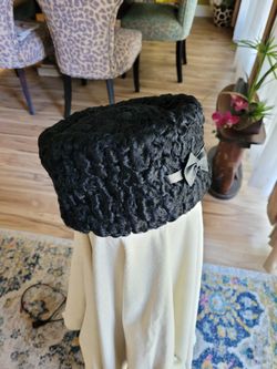 Women Natural Astrakhan Hat Kubanka Style