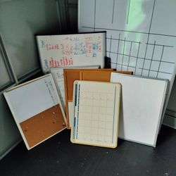 Moving sale--Dry Erase boards, Corkboards and a caulk board