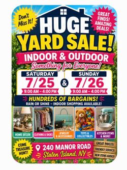 🏡🌞 TODAY 7/25 & SUNDAY 7/26 🌞240 Manor RD🏡