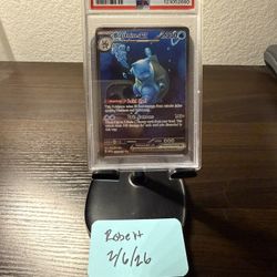 2023 POKEMON MEW EN-151 SPECIAL ILLUSTRATION RARE #200 BLASTOISE EX PSA 9