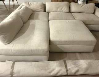 Couch for sell with Ottoman