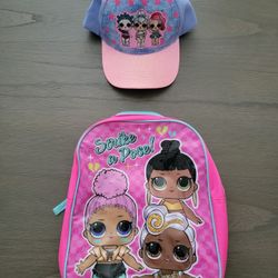 Mini LOL Surprise Backpack with LOL Glitter Baseball Hat 