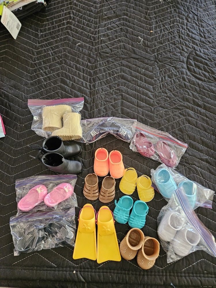 18 Inch Doll Shoes Or Boots. Each Pr