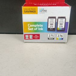 Canon Ink Cartridges PG-275/ CL 276, Black In Color