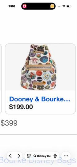 disney Dooney and Bourke back pack