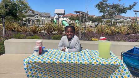 Lemonade stand in front of the East Garrison
