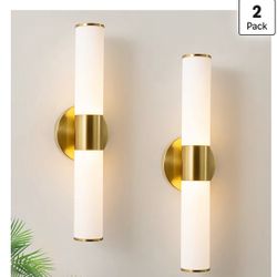 Gold Wall Sconces Set of 2