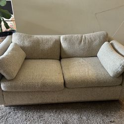 Vintage 70s Style Tweed Couch
