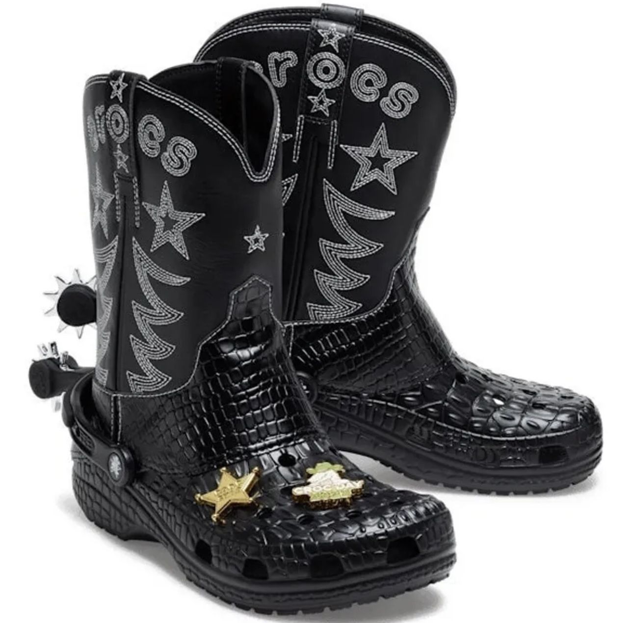 Crocs Classic Cowboy Boots Men’s Size 11/Women 13 208695-001
