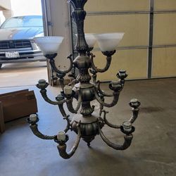 15 light metal chandelier