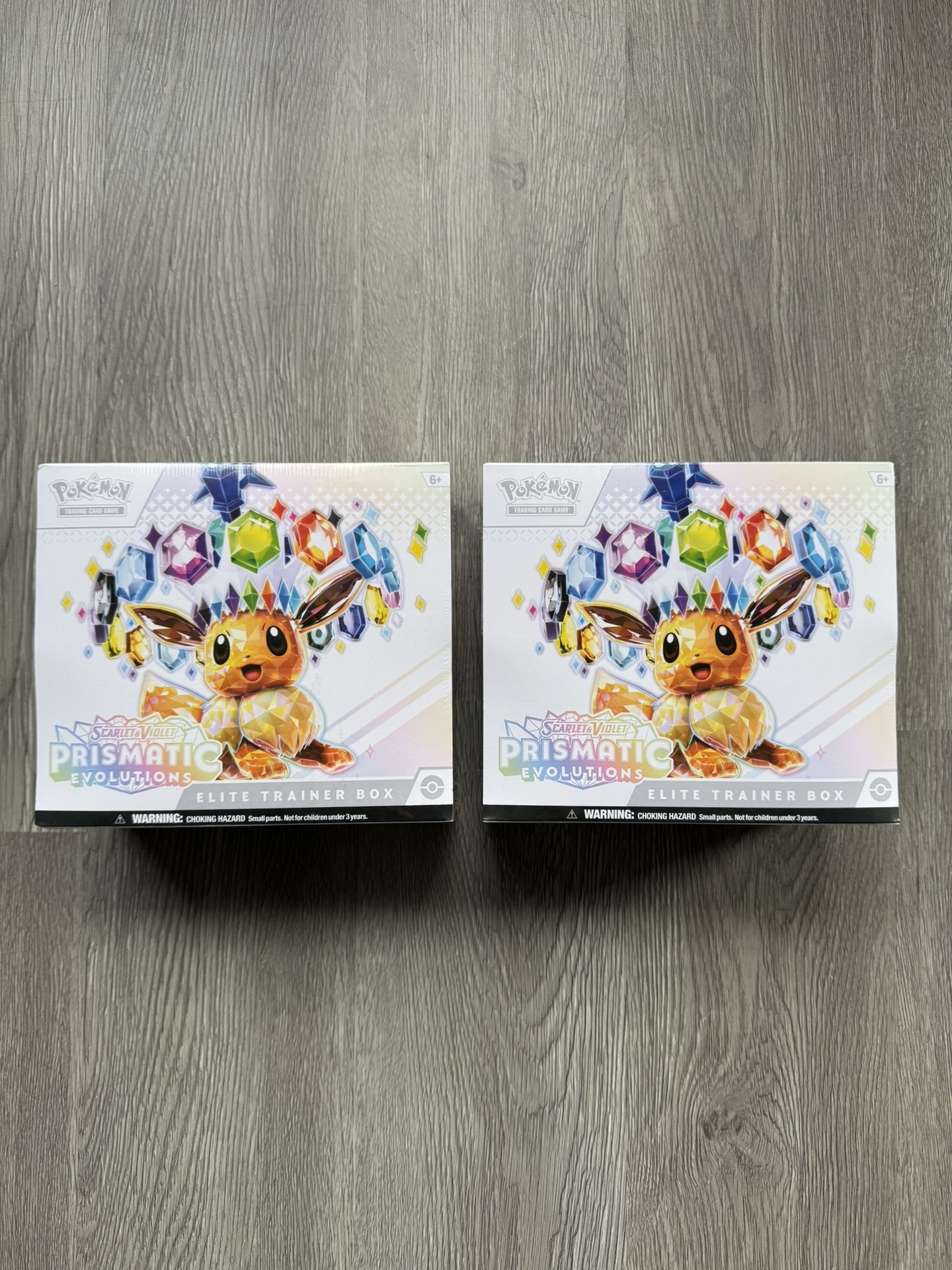 NEW Pokémon Prismatic Evolutions ETB x2