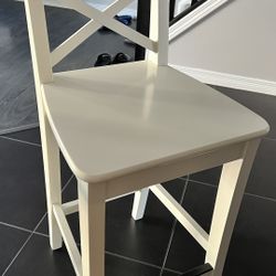 2 x IKEA INGOLF Barstool Chairs White