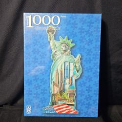 Statue of Liberty Shaped Puzzle FX Schmid 1000 Piece Factory Sealed 