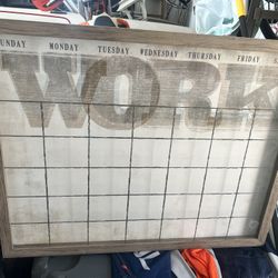 Large Dry Erase Calendar 