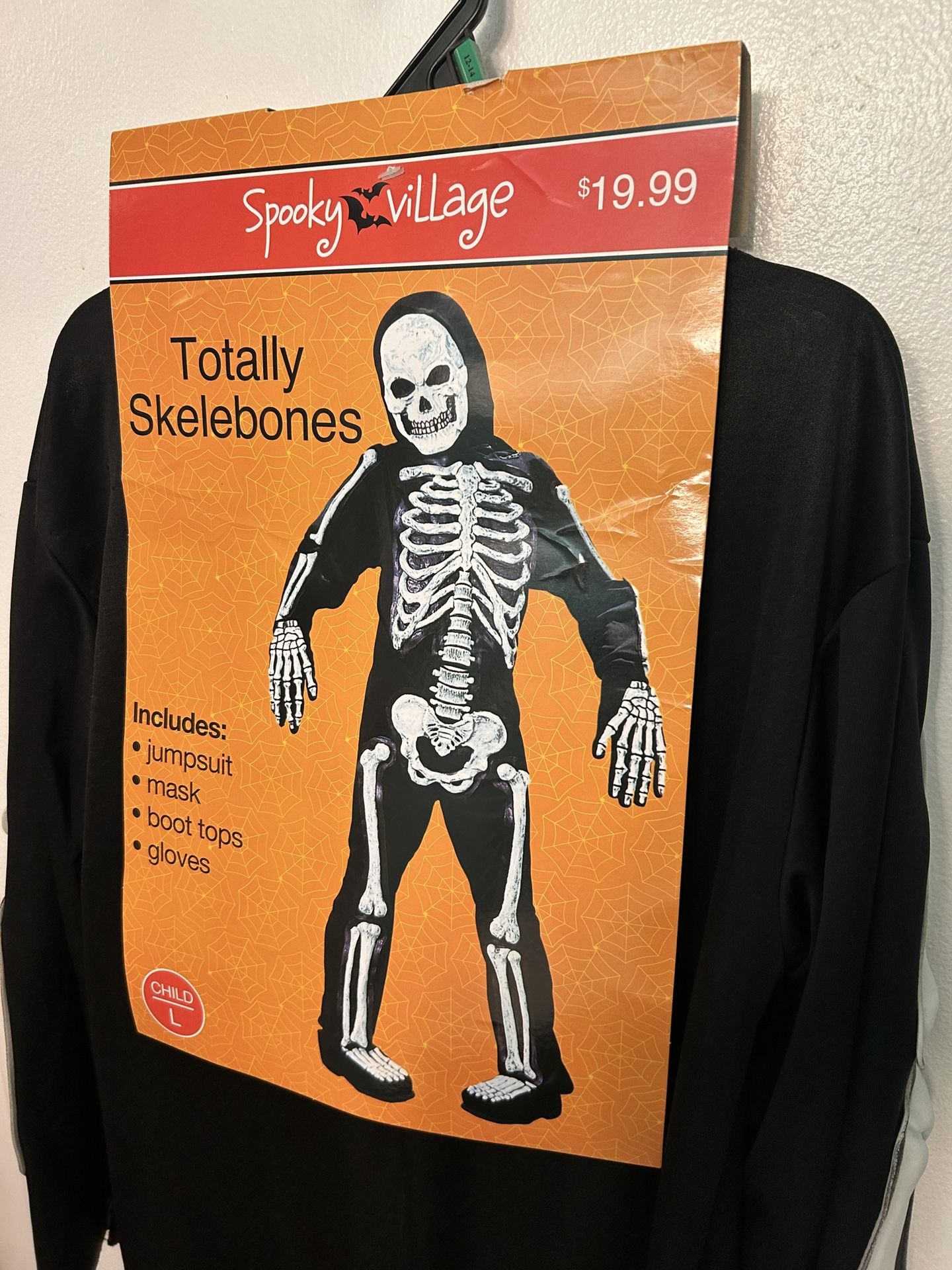 Spooky Village Child L Skeleton Costume 🎃💀 