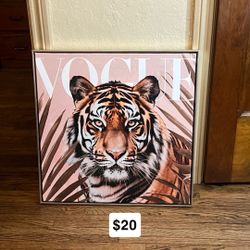 Tiger Vogue Wall Art 