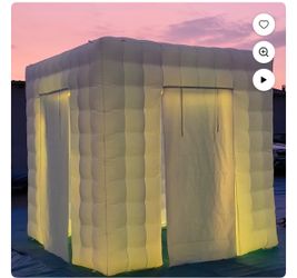 Inflatable LED Photo Booth Enclosure Tent