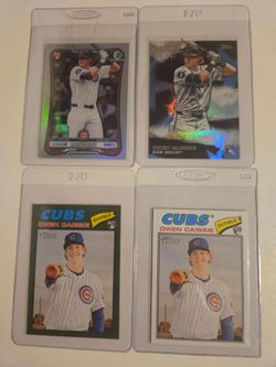 Owen Caissie (4) card lot. Red Rookie, SSP, Foil. open to all offers