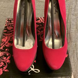 Pink And Grey Heels