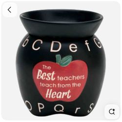 Retired Scentsy Warmer Teacher ABCs Best Teachers Teach From The Heart Mid-Size