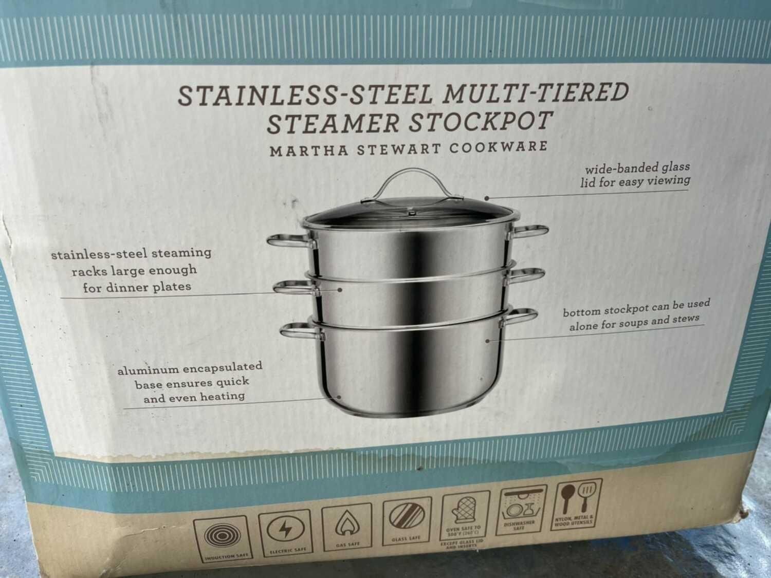 Martha Stewart Stainless-steel Multi-tiered Steamer Stockpot