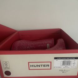 Toddler Pink Glitter Hunter Boots