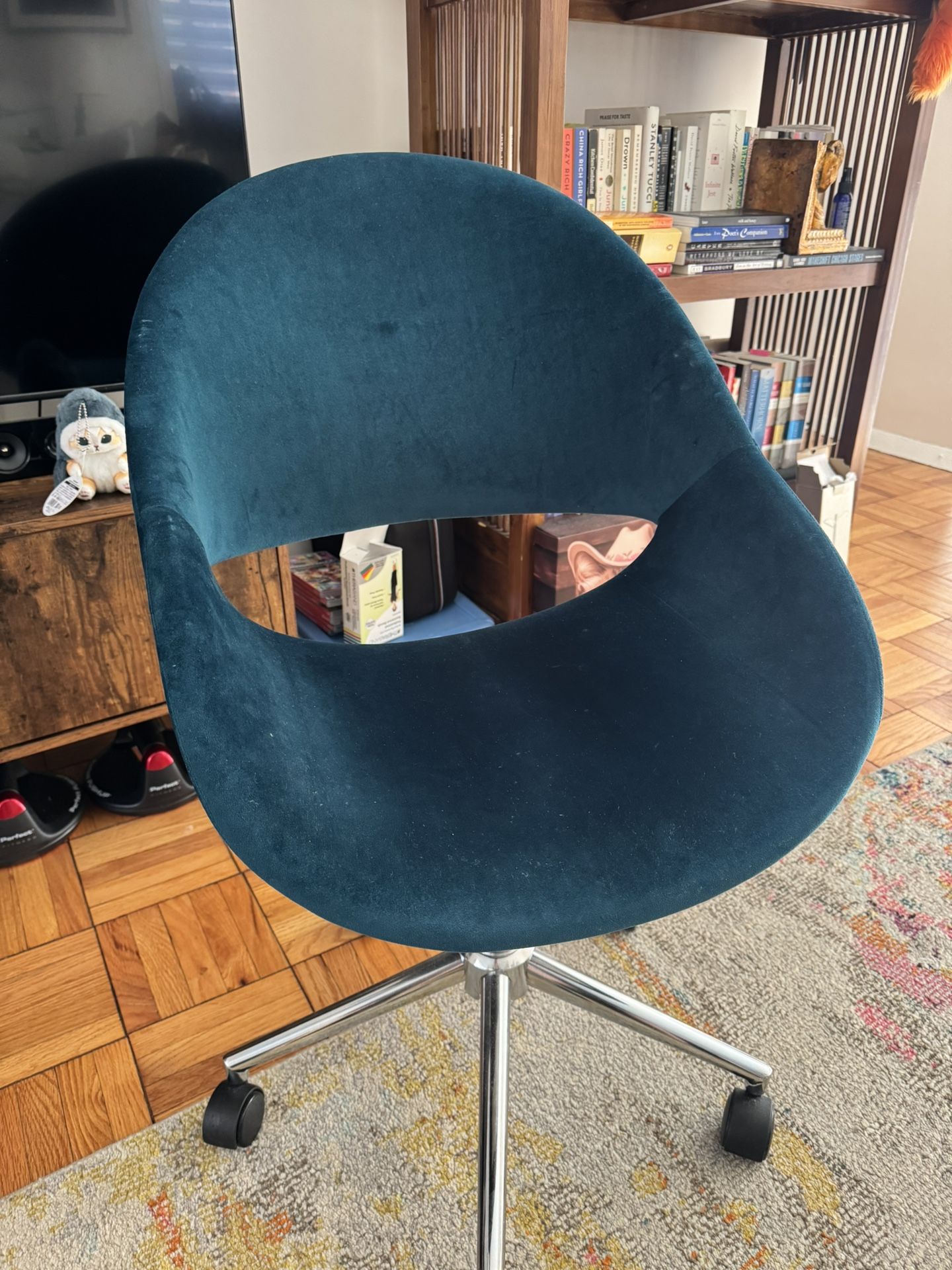 Velvet Accent Desk Chair