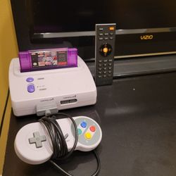 Super Nintendo With 110 Game Cartridge 