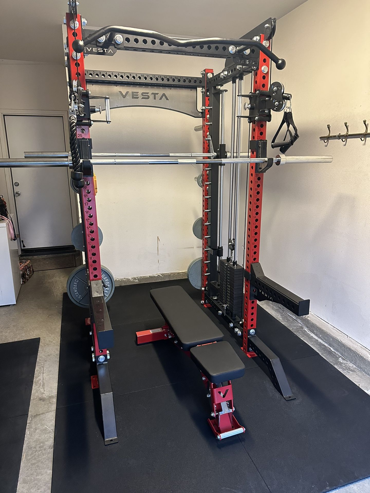 Vesta Fitness PRO SERIES Ultimate Half Rack Functional Trainer w