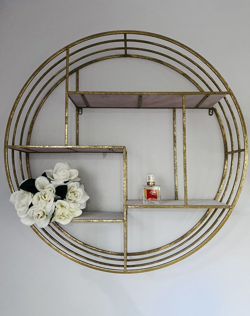 Round Gold Shelf