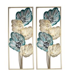 2PC Metal Wall Art Set