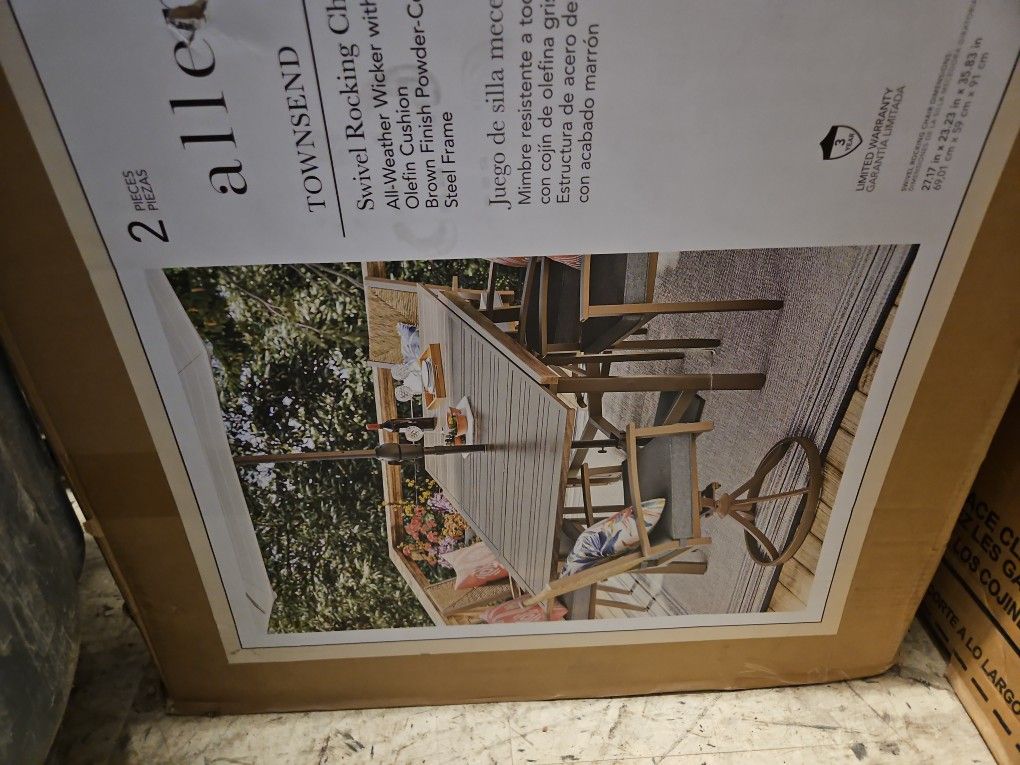6 Swivel Rocking Chairs Brand New In The Box
