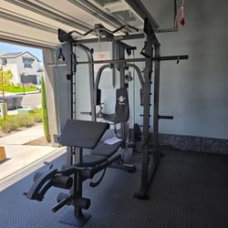 Smith Machine 2001 | Multi-Use Adj Bench | Gym Equipment | Fitness | Squat Rack | Excercise |🔴WEIGHTS AND BARBELL SOLD SEPARATELY 🔴 FREE DELIVERY 🚚