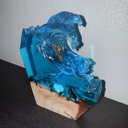 Resin Sculpture Of Surfer 🏄‍♂️ 8 Inches Tall 