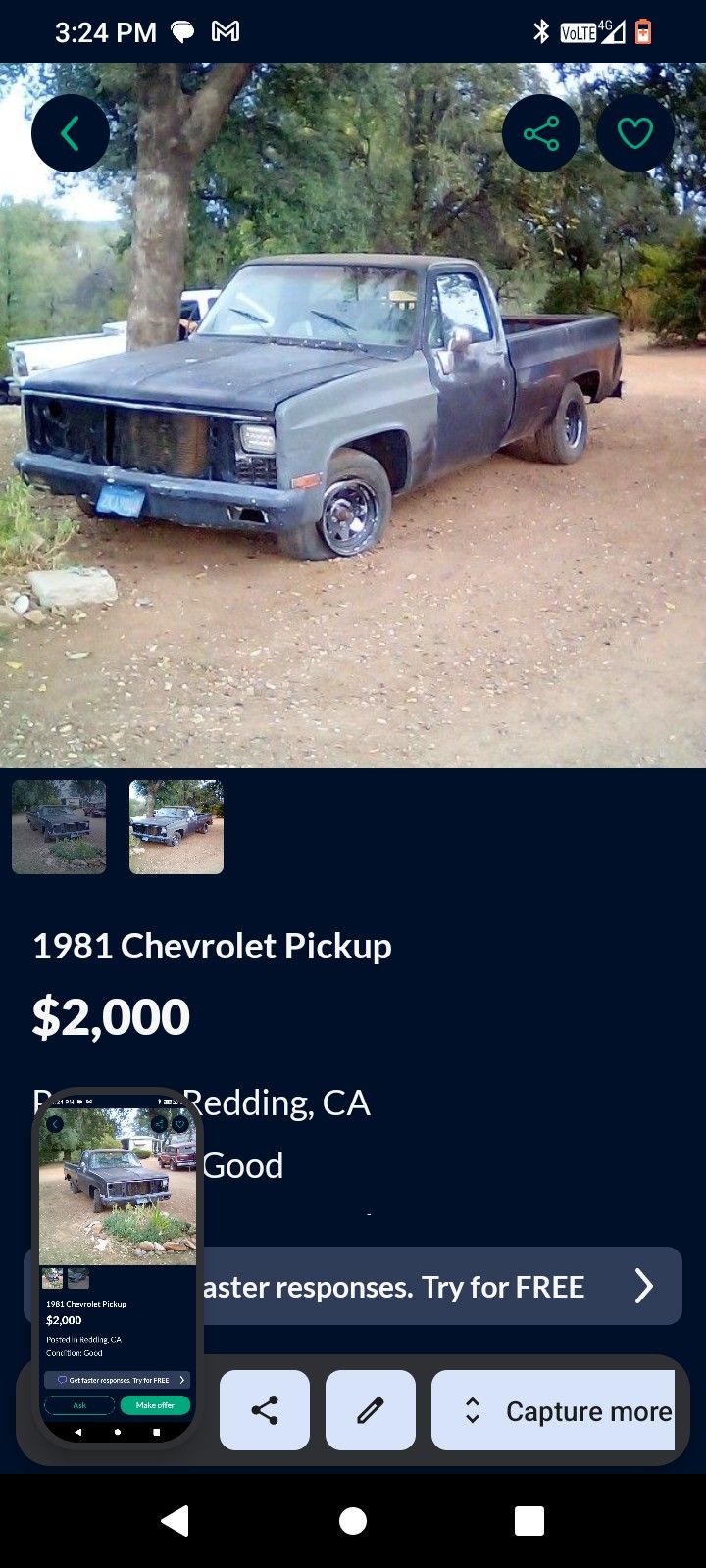 81 Chevy Truck Custom Deluxe