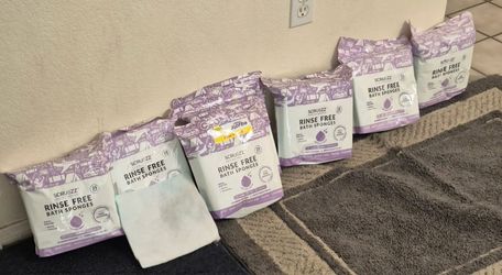 Scrubzz Rinse Free Bath Sponges – 6 Packs