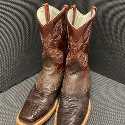 JB Dillon Lizard Cowboy Boots 