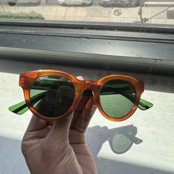 Gucci Round Havana Sunglasses 