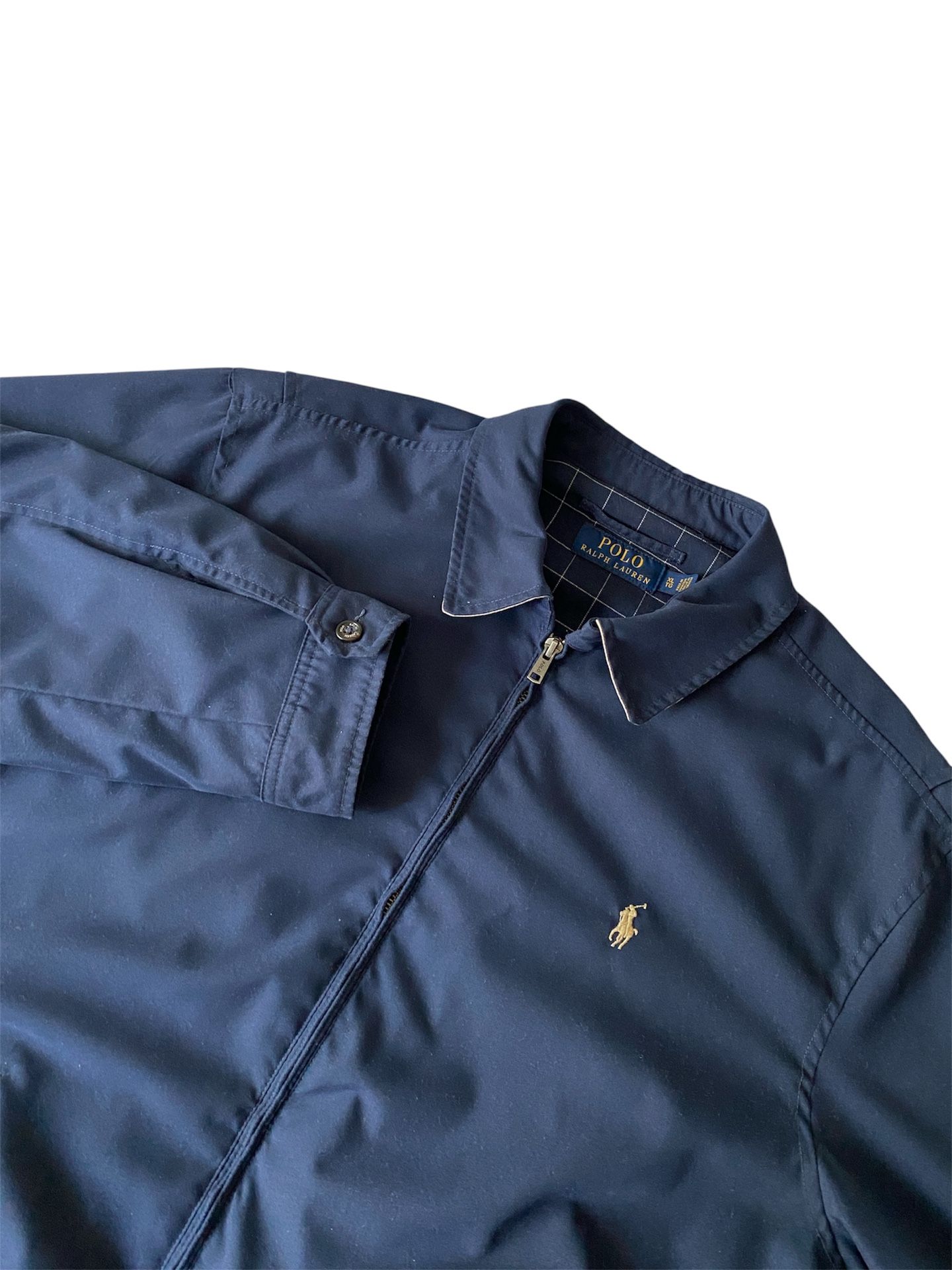 Vintage Polo Ralph Lauren Jacket Harrington Plaid Lining Men’s XL
