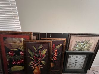 Tropical Botanical Framed Wall Art Set