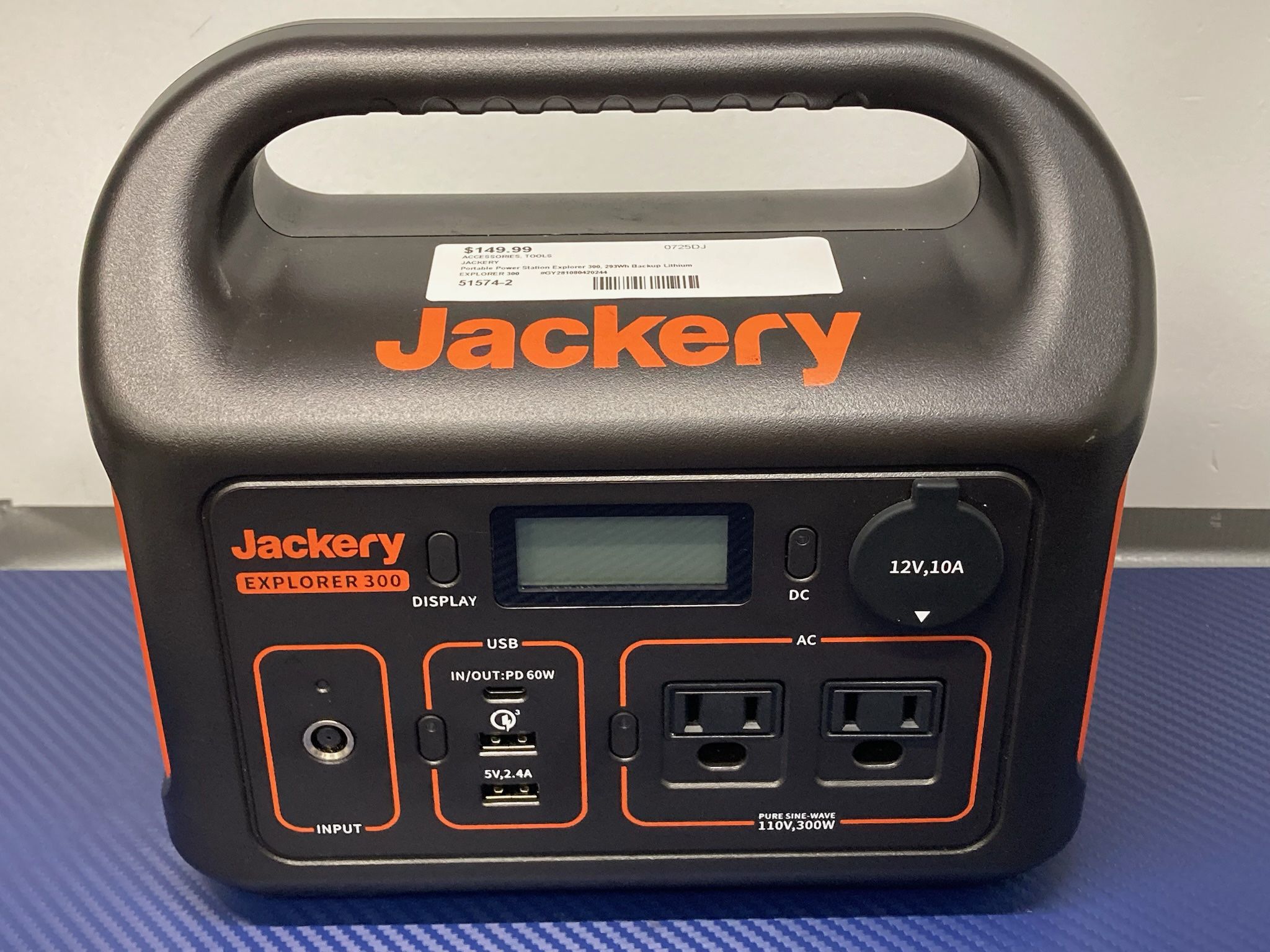 JACKERY EXPLORER 300 Portable Power Station, 293Wh Backup Lithium Battery