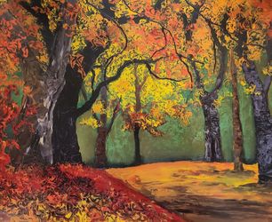 "Nature's Sanctuary" by David Najar - Autumn Landscape Print 16½" x 20½"