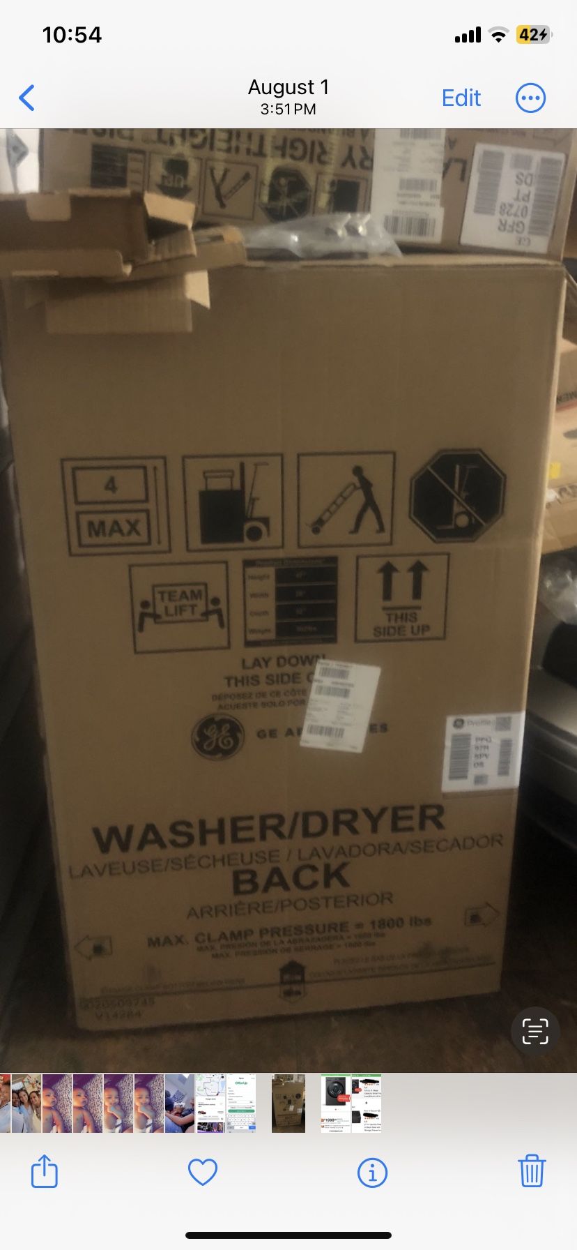 GE Washer/Dryer Combo
