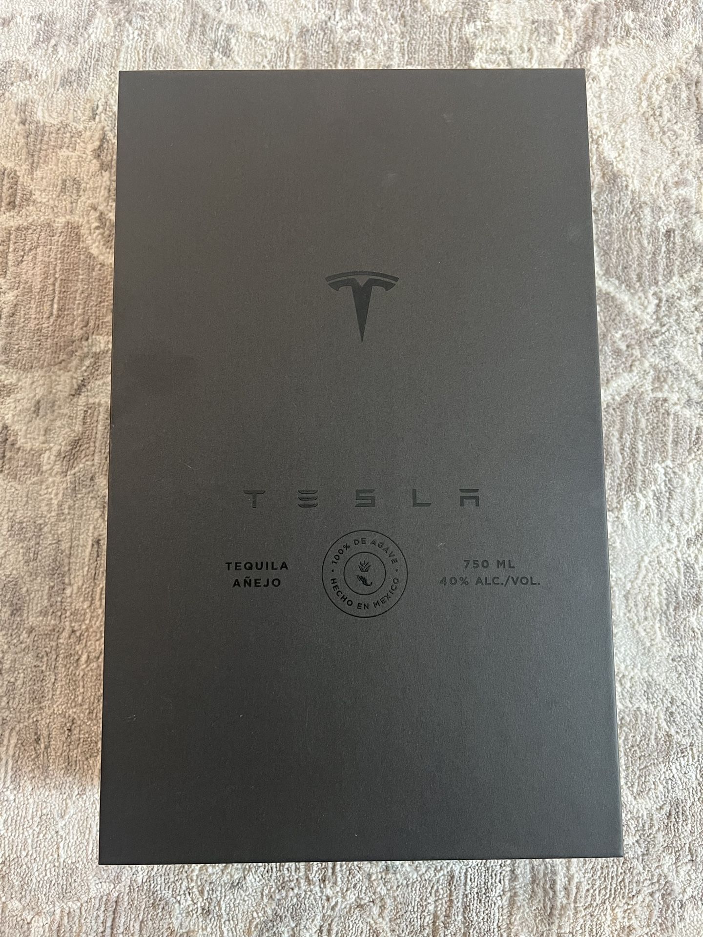 Tesla tequila box