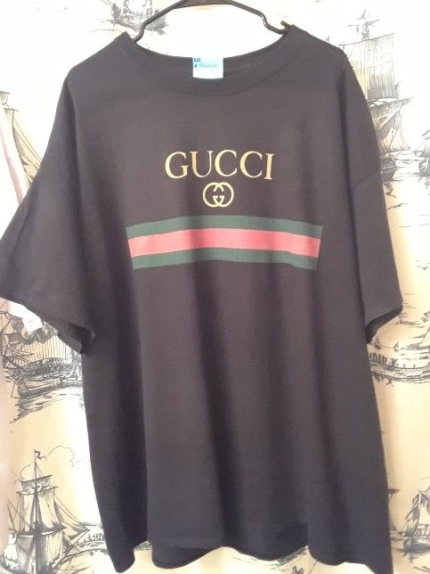 Vintage Bootleg Gucci T-Shirt Size XXL Mens