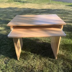 IKEA Desk With Slide Out Bar 